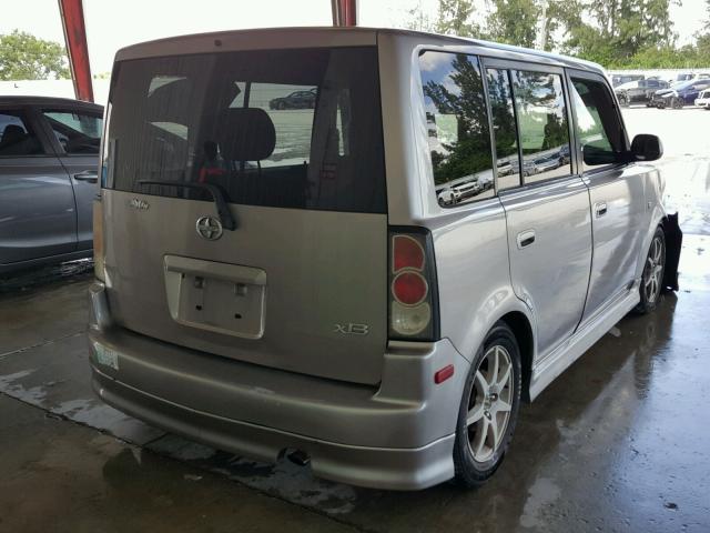 JTLKT334750191380 - 2005 TOYOTA SCION XB Gris foto 4