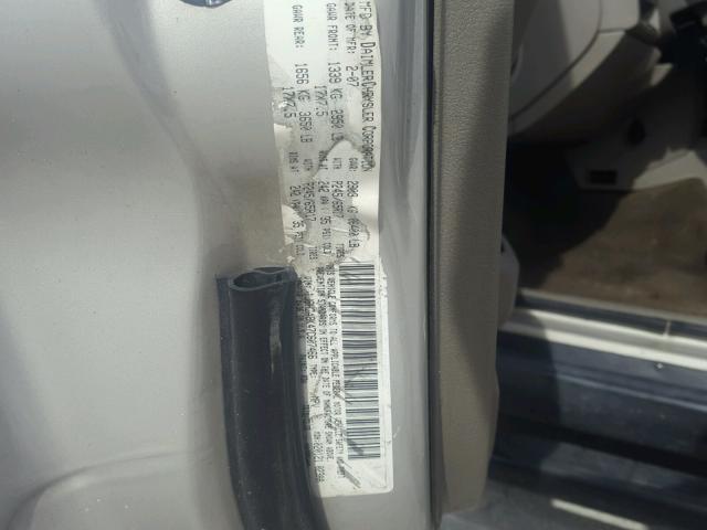 1J8HG48K47C607466 - 2007 JEEP COMMANDER BEIGE photo 10