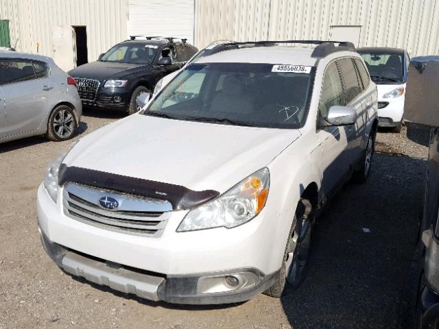 4S4BRDJC1A2372222 - 2010 SUBARU OUTBACK 3. WHITE photo 2