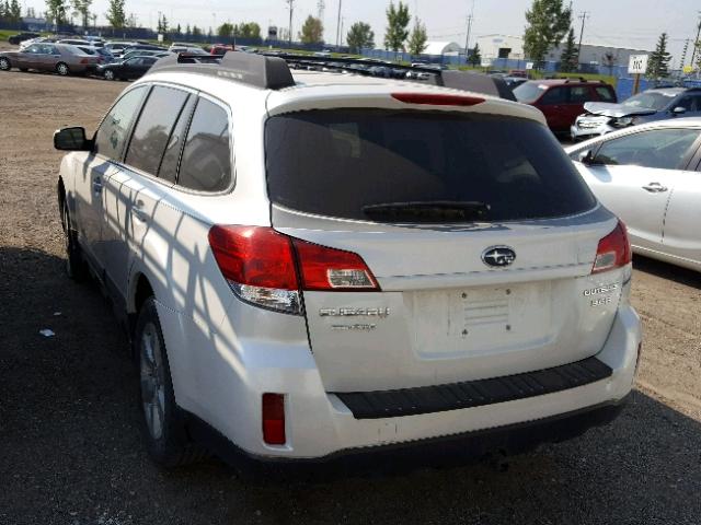 4S4BRDJC1A2372222 - 2010 SUBARU OUTBACK 3. WHITE photo 3