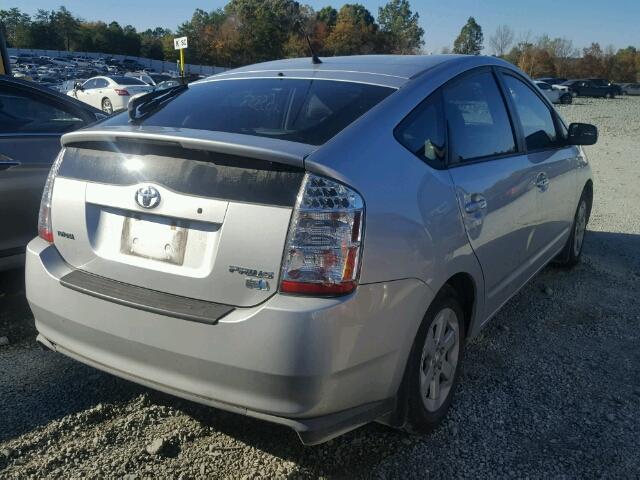 JTDKB20U187784788 - 2008 TOYOTA PRIUS SILVER photo 4