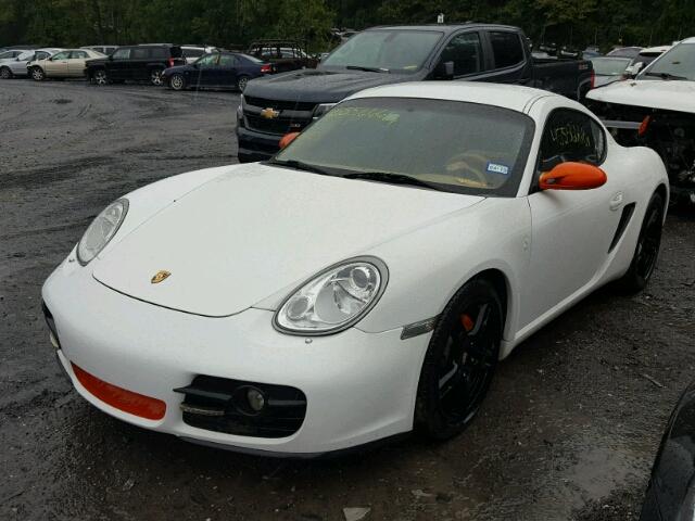 WP0AA298X7U760445 - 2007 PORSCHE CAYMAN S WHITE photo 2