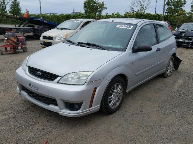 1FAFP31N57W276737 - 2007 FORD FOCUS ZX3 GRAY photo 2
