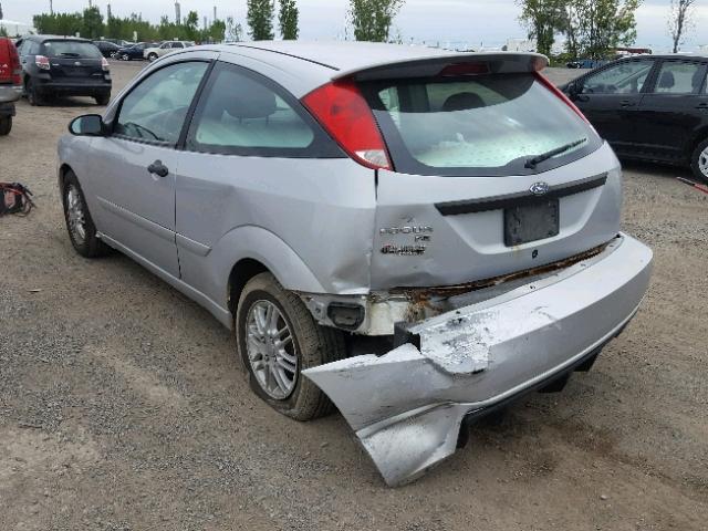 1FAFP31N57W276737 - 2007 FORD FOCUS ZX3 GRAY photo 3