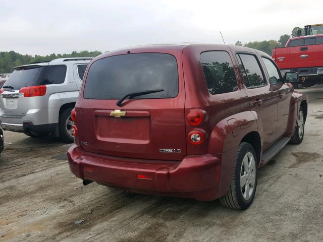 3GNCA13B79S591695 - 2009 CHEVROLET HHR LS ბურგუნდია ფოტო 4