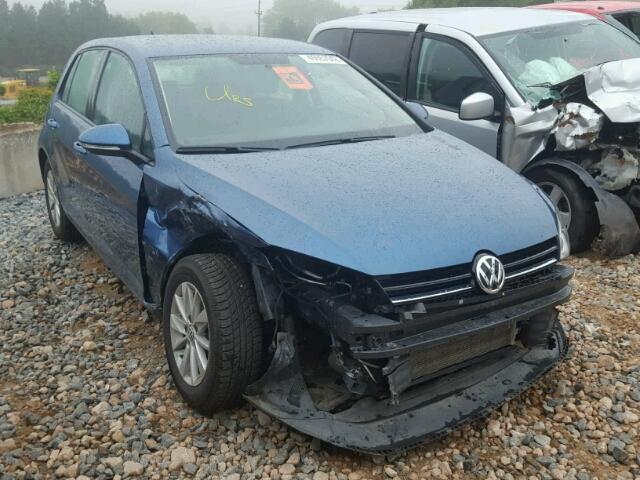 3VW217AU0FM027508 - 2015 VOLKSWAGEN GOLF BLUE photo 1