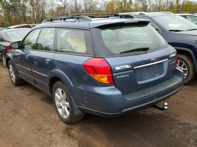 4S4BP62C866362643 - 2006 SUBARU LEGACY OUT BLUE photo 3