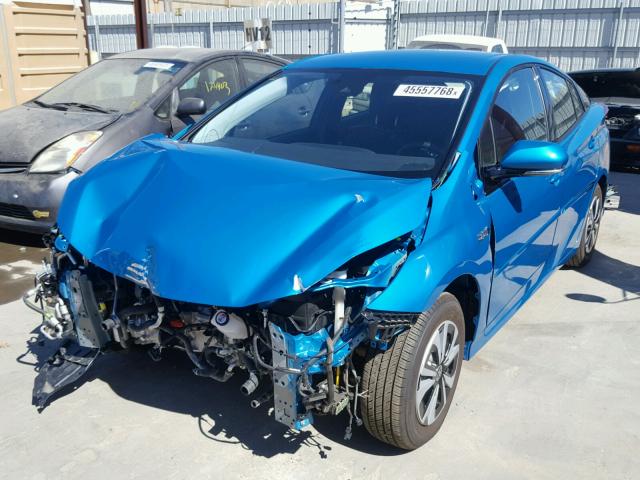 JTDKARFP5H3047971 - 2017 TOYOTA PRIUS PRIM ლურჯი ფოტო 2