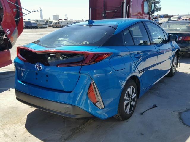 JTDKARFP5H3047971 - 2017 TOYOTA PRIUS PRIM ლურჯი ფოტო 4