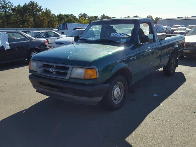 1FTCR10UXTUC28757 - 1996 FORD RANGER GREEN photo 2