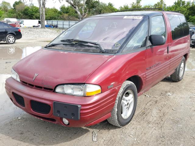 1GMDU06L8ST241275 - 1995 PONTIAC TRANS SPOR BURGUNDY photo 2