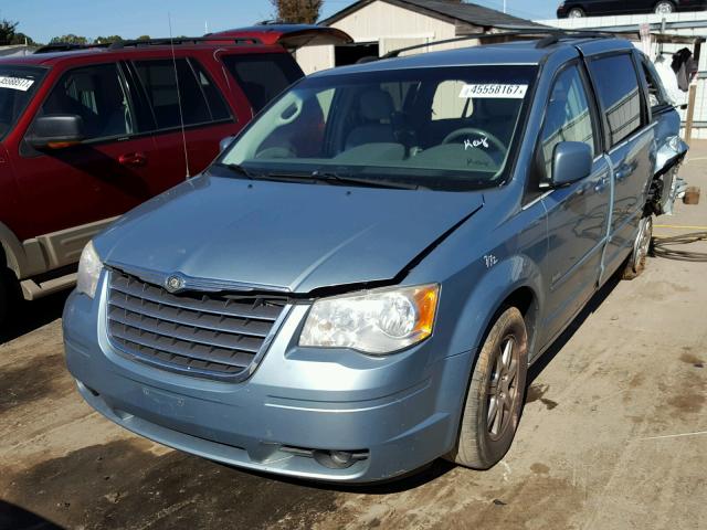 2A8HR54P58R792881 - 2008 CHRYSLER TOWN & COU TURQUOISE photo 2