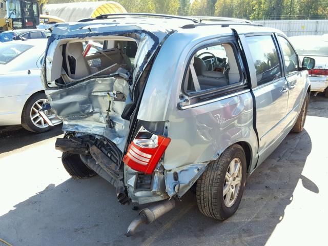 2A8HR54P58R792881 - 2008 CHRYSLER TOWN & COU TURQUOISE photo 4