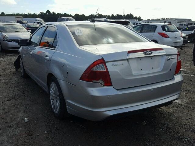 3FADP0L33CR322466 - 2012 FORD FUSION HYB SILVER photo 3