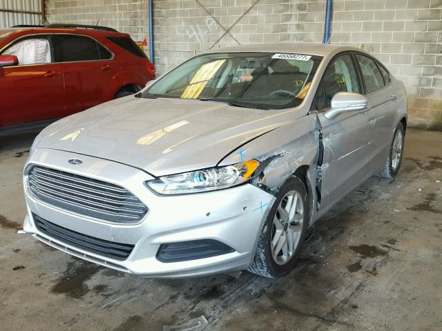 3FA6P0H75ER228676 - 2014 FORD FUSION SE SILVER photo 2