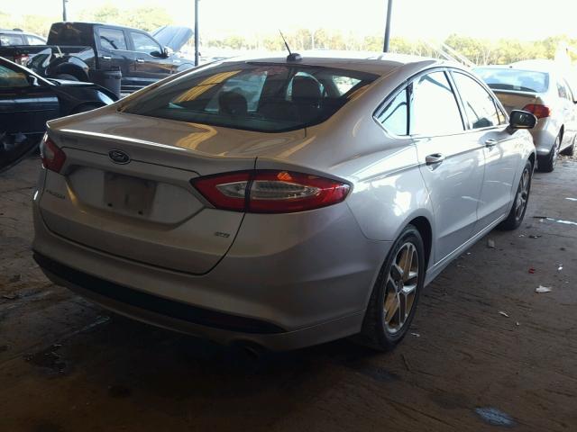 3FA6P0H75ER228676 - 2014 FORD FUSION SE SILVER photo 4