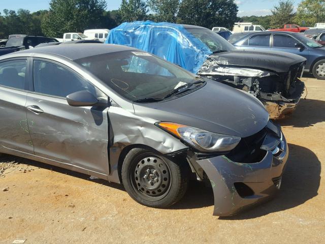 5NPDH4AE2CH129442 - 2012 HYUNDAI ELANTRA GL GRAY photo 9