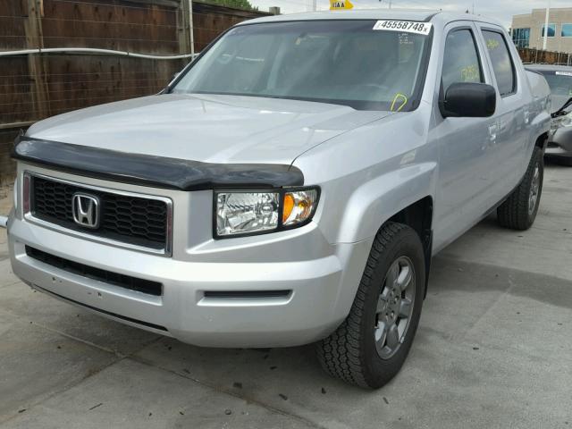 2HJYK16327H531576 - 2007 HONDA RIDGELINE SILVER photo 2