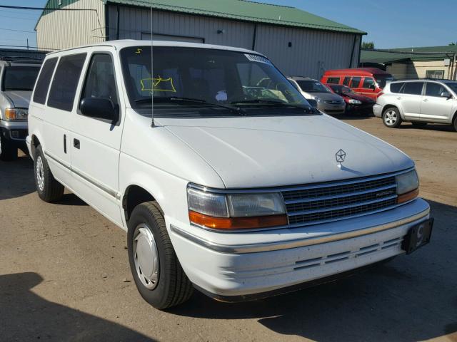 2P4GH2536NR707408 - 1992 PLYMOUTH VOYAGER WHITE photo 1