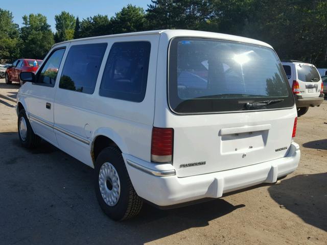 2P4GH2536NR707408 - 1992 PLYMOUTH VOYAGER WHITE photo 3