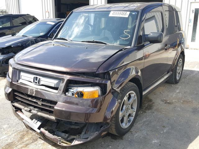 5J6YH18918L001960 - 2008 HONDA ELEMENT SC PURPLE photo 2