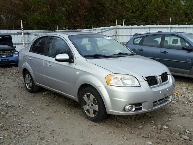 KL2TW556X7B180465 - 2007 PONTIAC WAVE LT SILVER photo 1