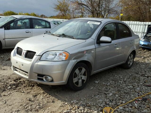 KL2TW556X7B180465 - 2007 PONTIAC WAVE LT SILVER photo 2