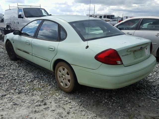 1FAFP5223YA178353 - 2000 FORD TAURUS LX GREEN photo 3