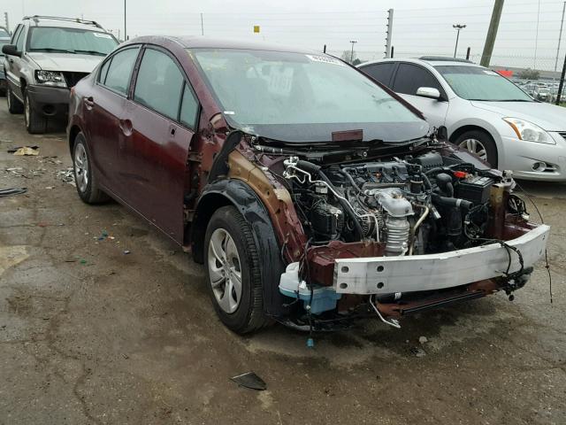 2HGFB2F52EH546533 - 2014 HONDA CIVIC LX MAROON photo 1