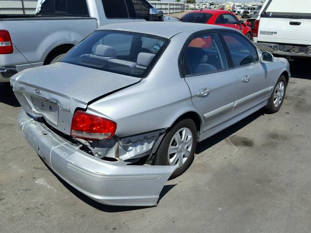 KMHWF25S92A585393 - 2002 HYUNDAI SONATA GL SILVER photo 4