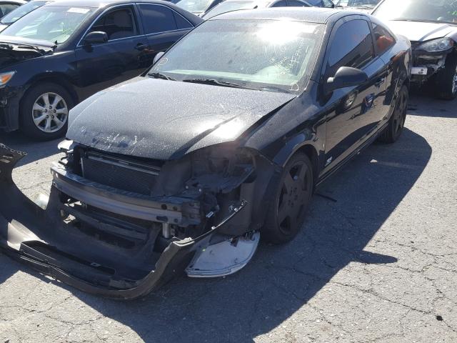 1G1AP18P677326547 - 2007 CHEVROLET COBALT SS BLACK photo 2