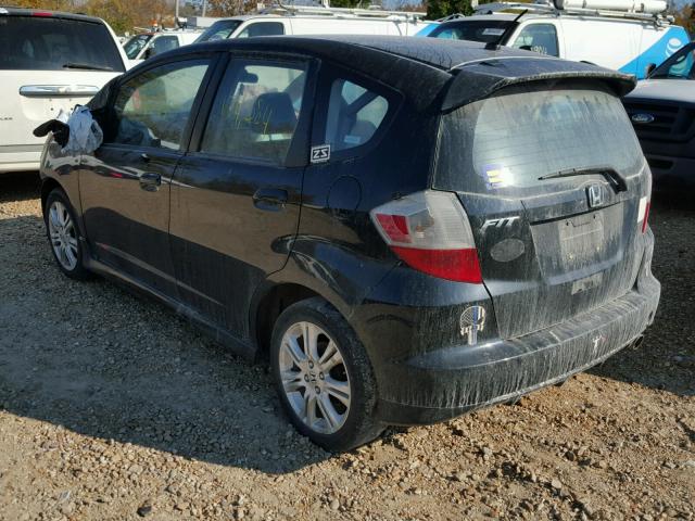 JHMGE88489S055186 - 2009 HONDA FIT SPORT BLACK photo 3