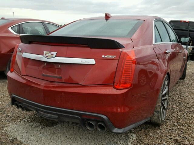 1G6A15S60G0190850 - 2016 CADILLAC CTS-V RED photo 4