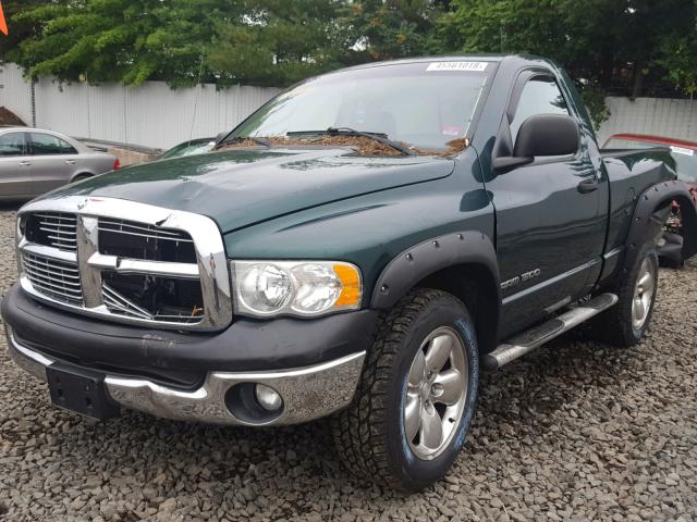 1B7HU16N22J120511 - 2002 DODGE RAM 1500 GREEN photo 2