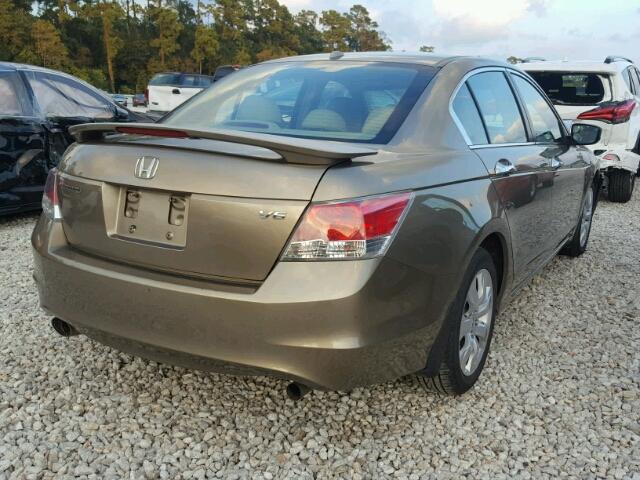 1HGCP36808A060858 - 2008 HONDA ACCORD GOLD photo 4