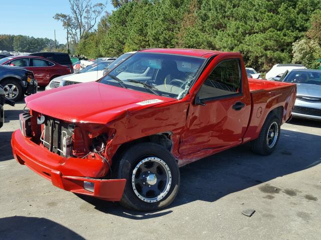 1GCCS148X68238431 - 2006 CHEVROLET COLORADO RED photo 2