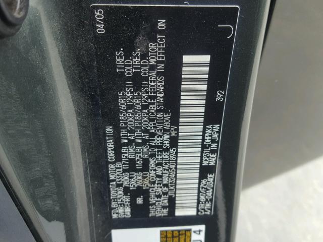 JTLKT324654018945 - 2005 TOYOTA SCION XB Verde foto 10