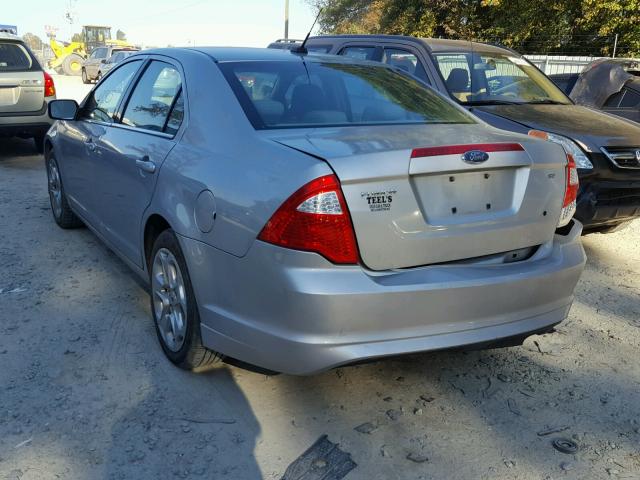 3FAHP0HA0AR157238 - 2010 FORD FUSION SILVER photo 3