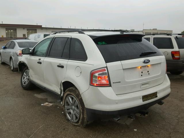 2FMDK3GC9ABB40136 - 2010 FORD EDGE SE WHITE photo 3