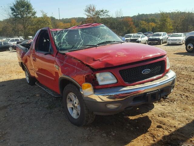 2FTRX18LX2CA04866 - 2002 FORD F150 RED photo 1