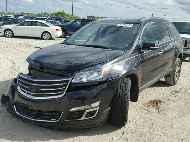 1GNKRHKD1HJ350067 - 2017 CHEVROLET TRAVERSE L BLACK photo 2