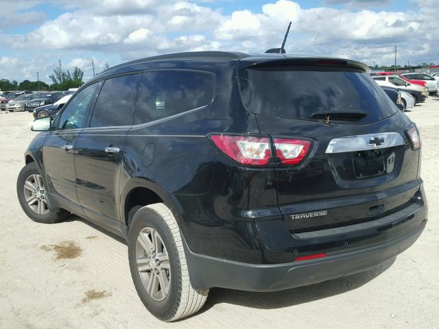 1GNKRHKD1HJ350067 - 2017 CHEVROLET TRAVERSE L BLACK photo 3