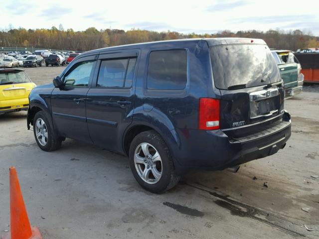 5FNYF4H48CB050649 - 2012 HONDA PILOT BLUE photo 3