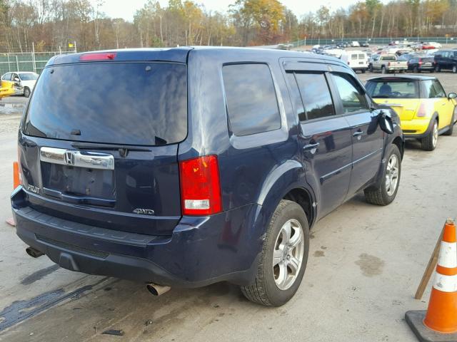 5FNYF4H48CB050649 - 2012 HONDA PILOT BLUE photo 4