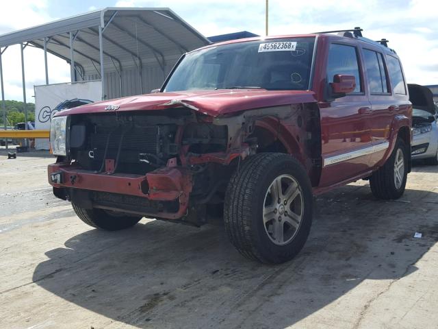 1J8HH58P29C543736 - 2009 JEEP COMMANDER RED photo 2