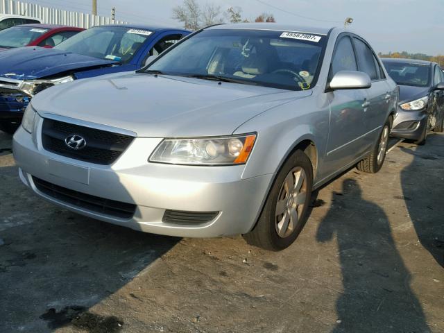 5NPET46C08H349020 - 2008 HYUNDAI SONATA GLS SILVER photo 2