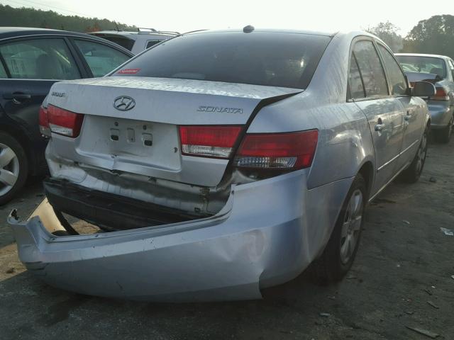 5NPET46C08H349020 - 2008 HYUNDAI SONATA GLS SILVER photo 4