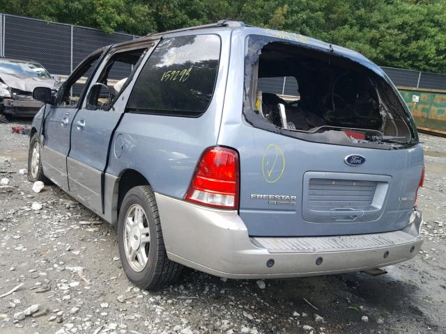 2FMDA58264BA62603 - 2004 FORD FREESTAR L BLUE photo 3