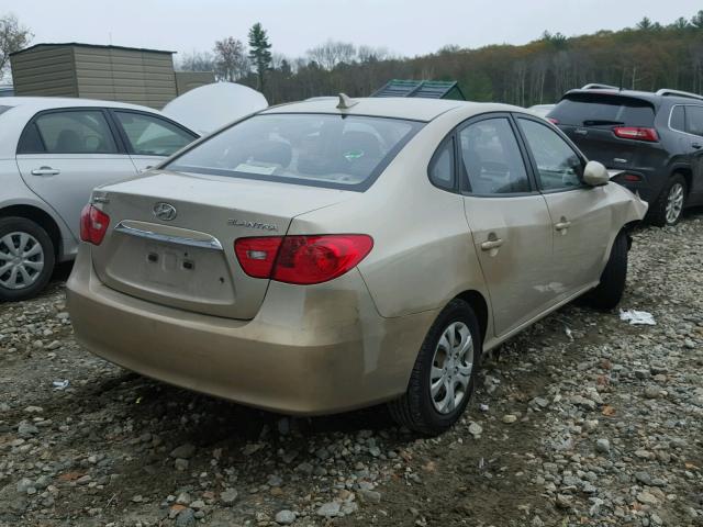 KMHDU4AD8AU081558 - 2010 HYUNDAI ELANTRA BL TAN photo 4