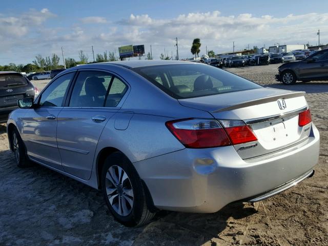 1HGCR2F34EA134884 - 2014 HONDA ACCORD LX SILVER photo 3